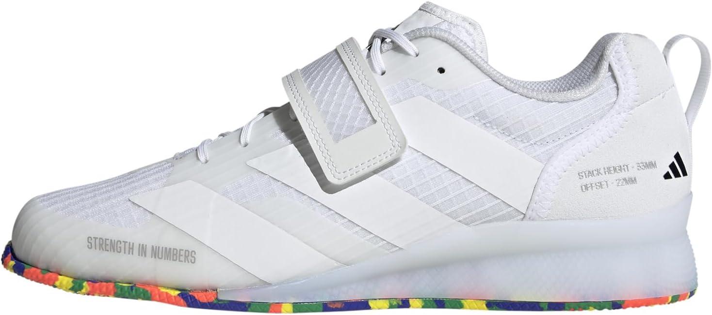 imageadidas UnisexAdult Adipower Weightlifting 3 ShoesCross TrainerWhiteWhiteBlack