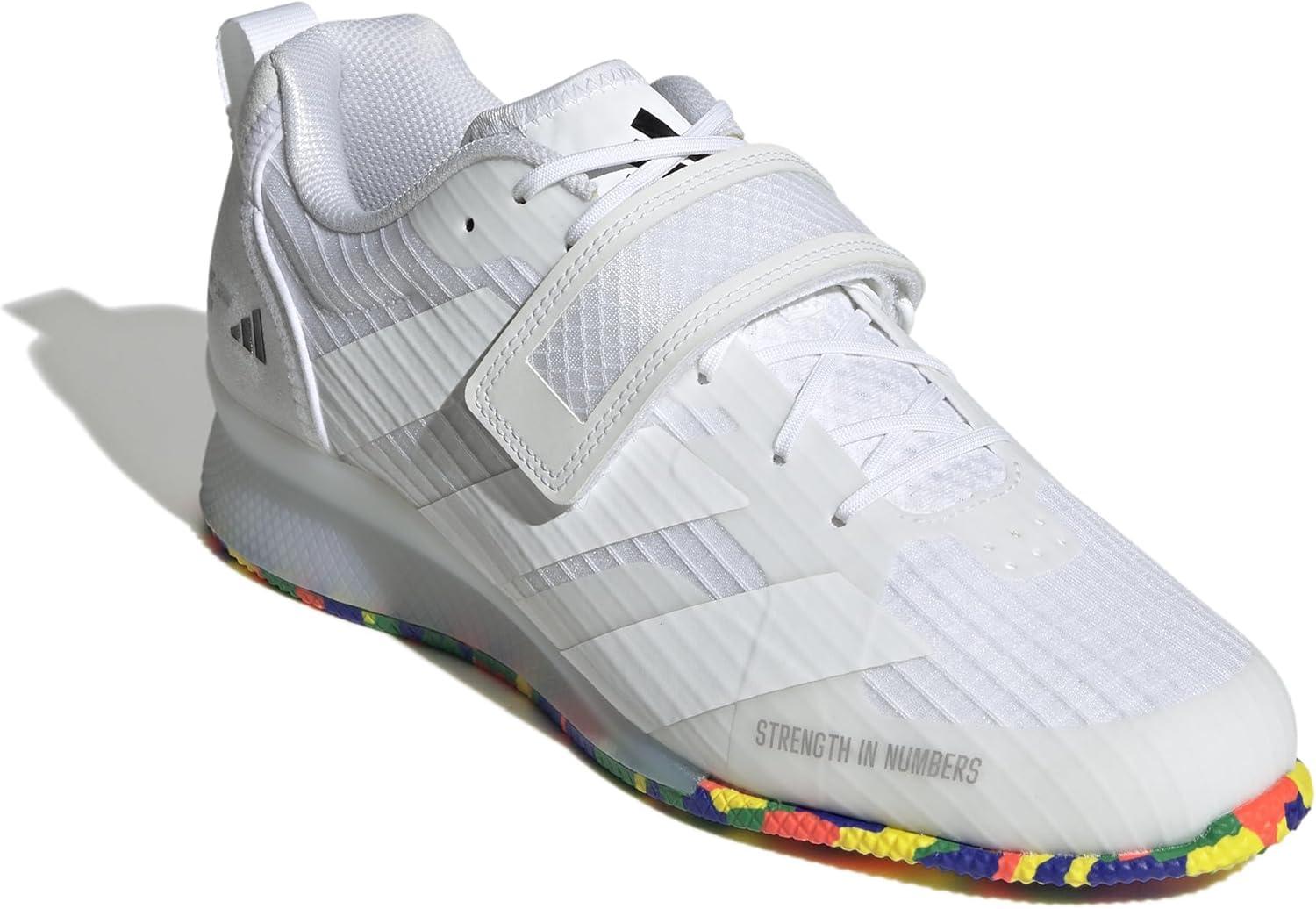 imageadidas UnisexAdult Adipower Weightlifting 3 ShoesCross TrainerWhiteWhiteBlack