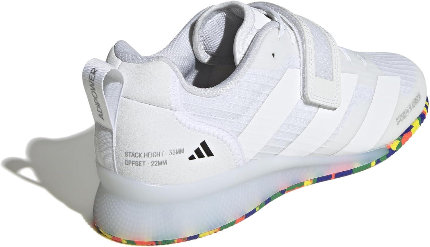 imageadidas UnisexAdult Adipower Weightlifting 3 ShoesCross TrainerWhiteWhiteBlack