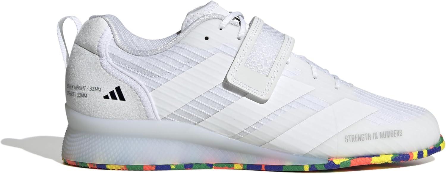 imageadidas UnisexAdult Adipower Weightlifting 3 ShoesCross TrainerWhiteWhiteBlack