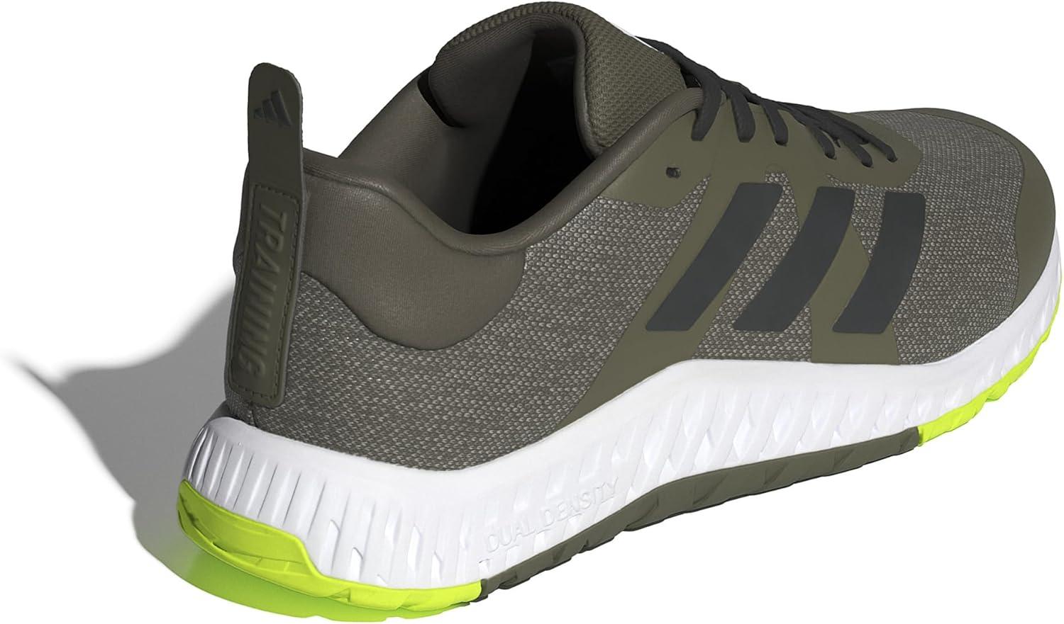 imageadidas UnisexAdult Everyset Training SneakerOlive StrataBlackLucid Lemon
