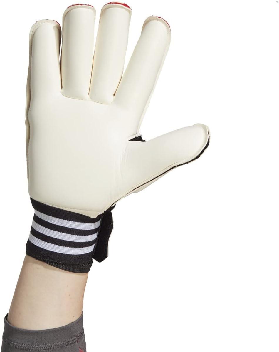 imageadidas UnisexAdult Tiro Pro Goalie GlovesBlackWhiteIron Metallic