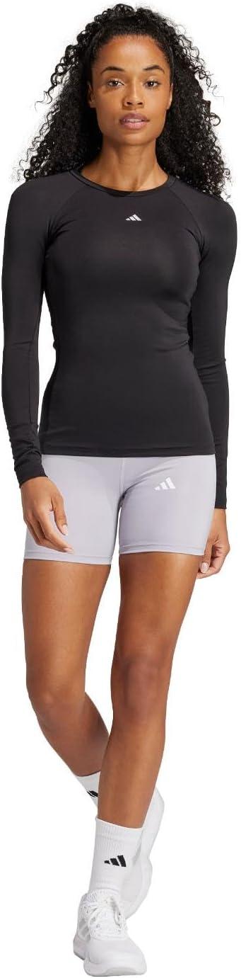 imageadidas Womens Techfit LongSleeve Training TopBlack