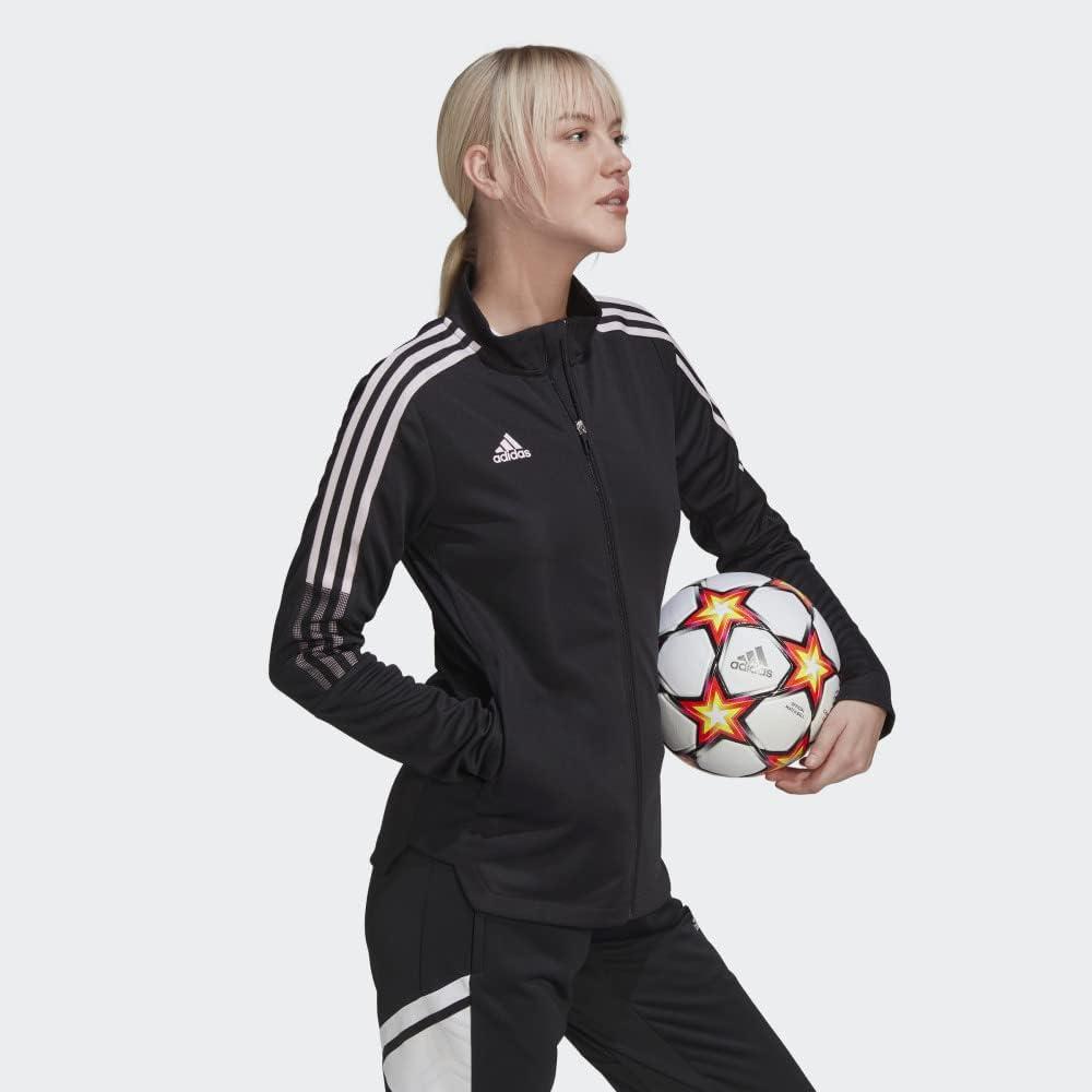 imageadidas Womens Tiro 21 Track JacketBlackClear Pink