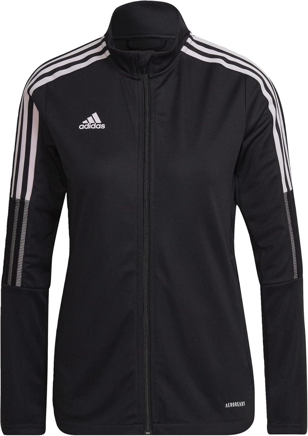 imageadidas Womens Tiro 21 Track JacketBlackClear Pink