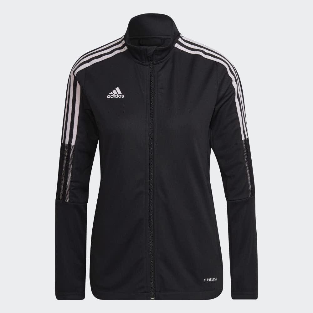 imageadidas Womens Tiro 21 Track JacketBlackClear Pink