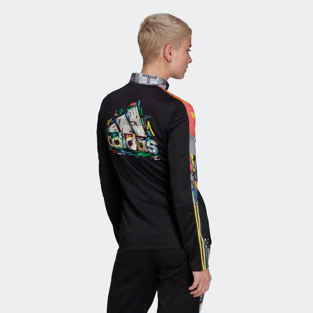 imageadidas Womens Tiro 21 Track JacketBlackMulticolorPride