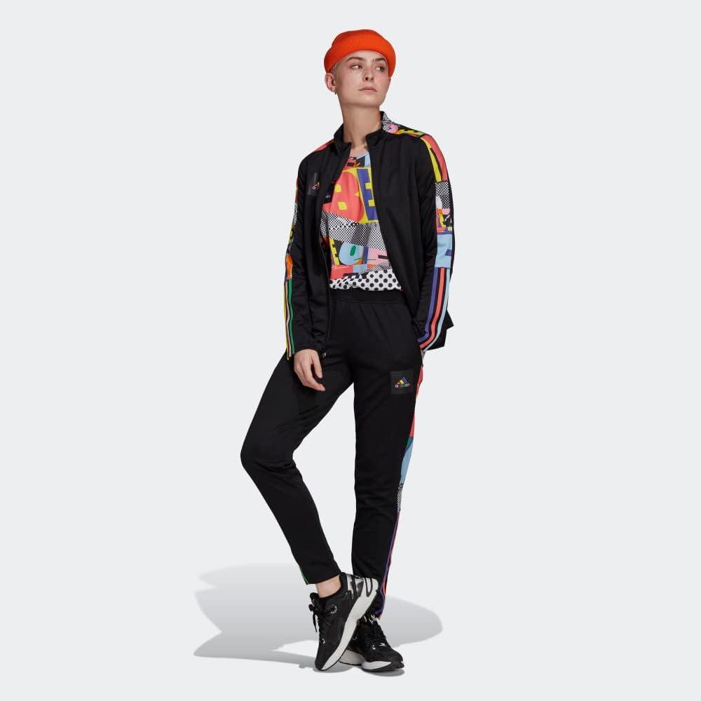 imageadidas Womens Tiro 21 Track JacketBlackMulticolorPride