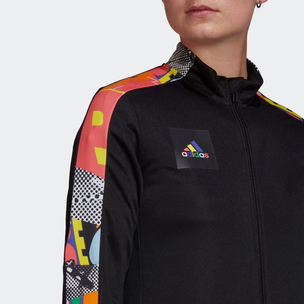 imageadidas Womens Tiro 21 Track JacketBlackMulticolorPride