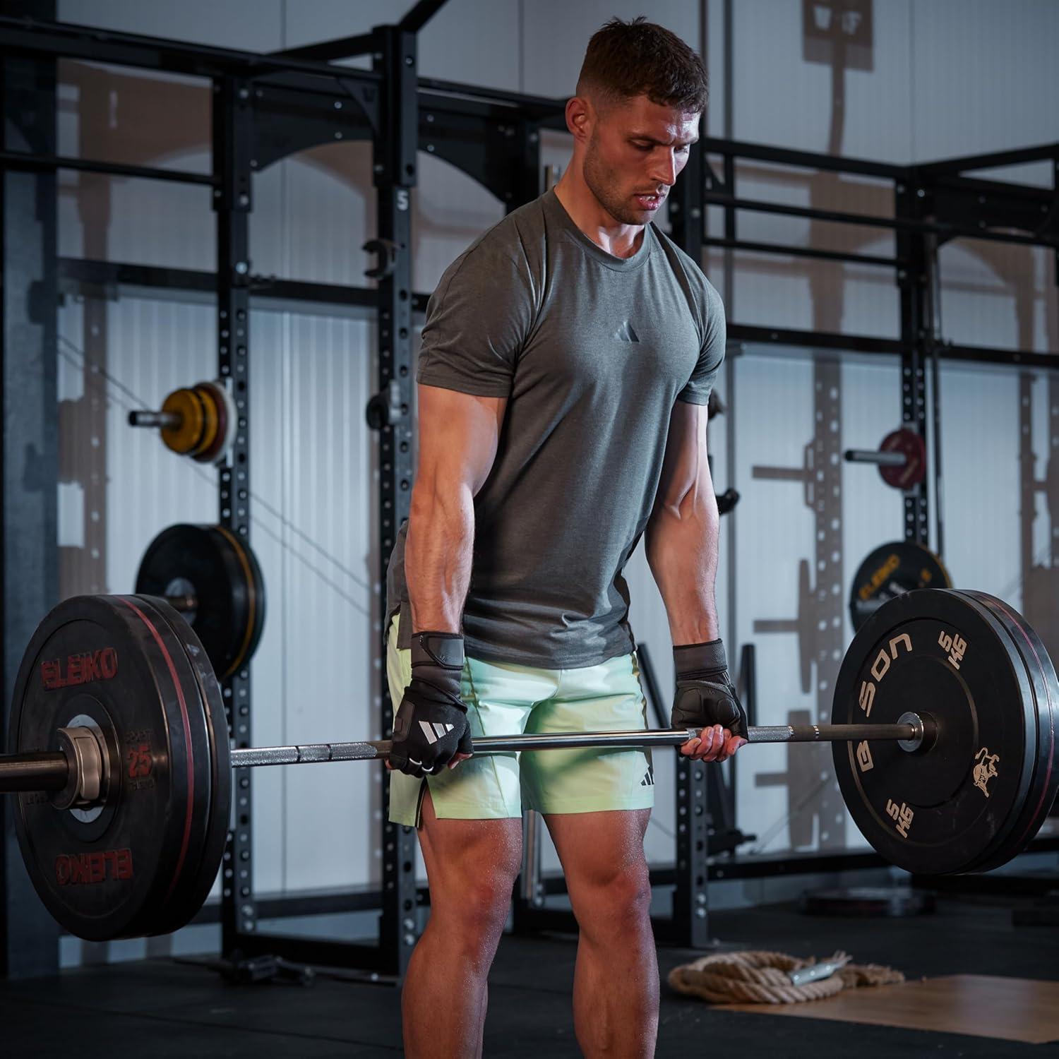 imageadidas Wrist Wrap Training ampamp Weightlifting Gloves Fingerless Workout GlovesLarge