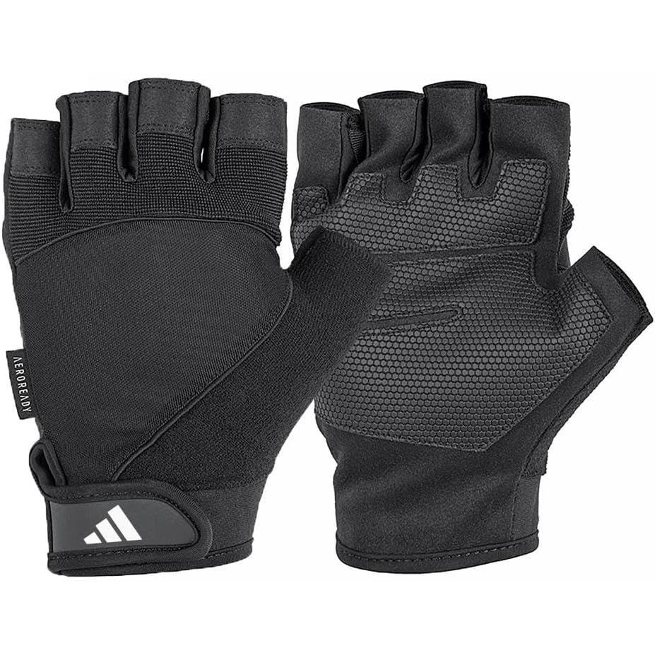 imageadidas Aeroready Performance Weightlifting Gloves Fingerless Workout GlovesBlack