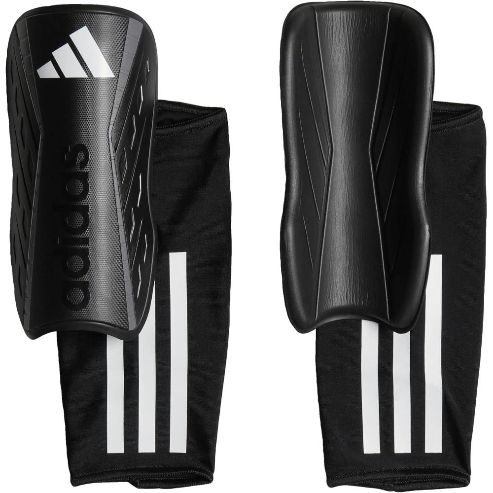 imageadidas Tiro Soft Ground League Shin GuardsBlackWhiteIron Metallic