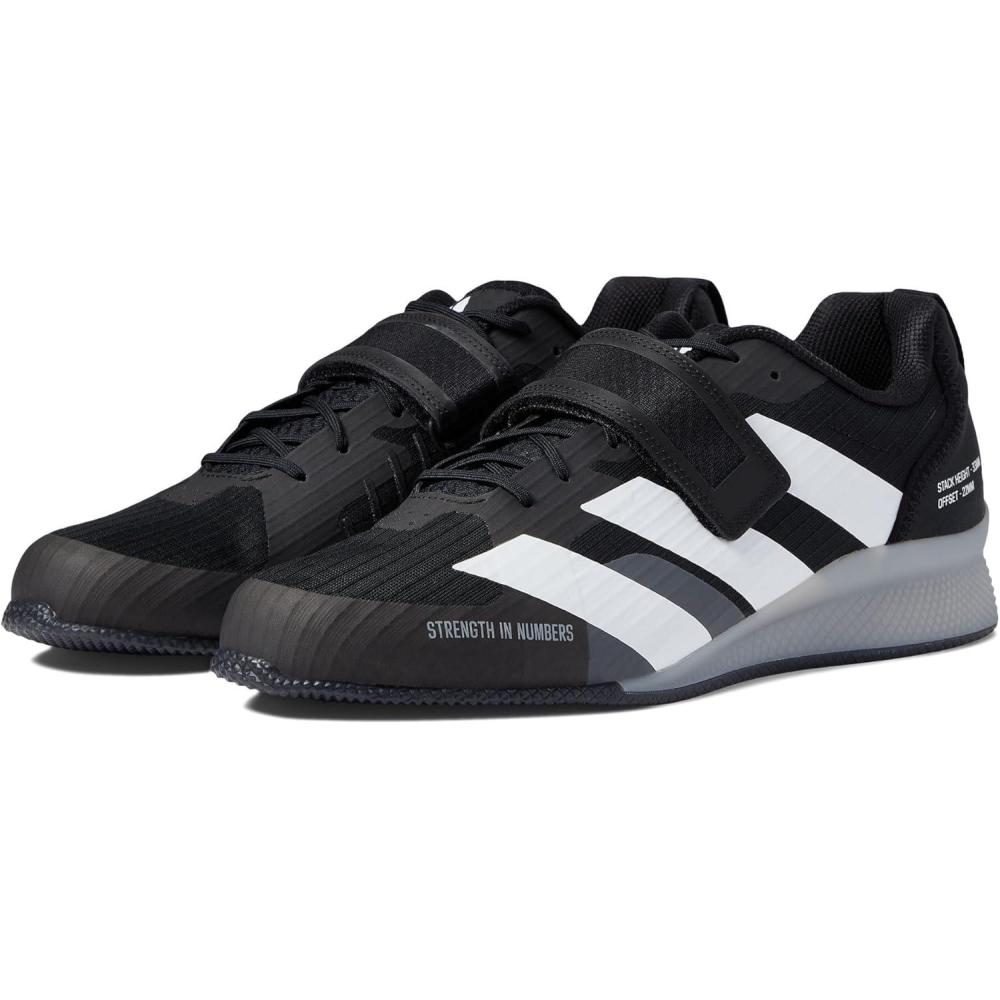 imageadidas UnisexAdult Adipower Weightlifting 3 ShoesCross TrainerCore BlackFtwr WhiteGrey Three