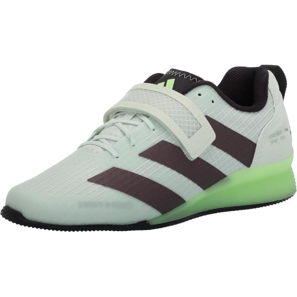 imageadidas UnisexAdult Adipower Weightlifting 3 ShoesCross TrainerCrystal JadeAurora MetallicGreen Spark