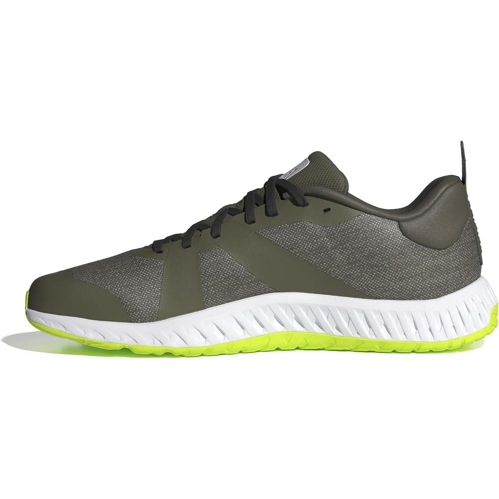 imageadidas UnisexAdult Everyset Training SneakerOlive StrataBlackLucid Lemon