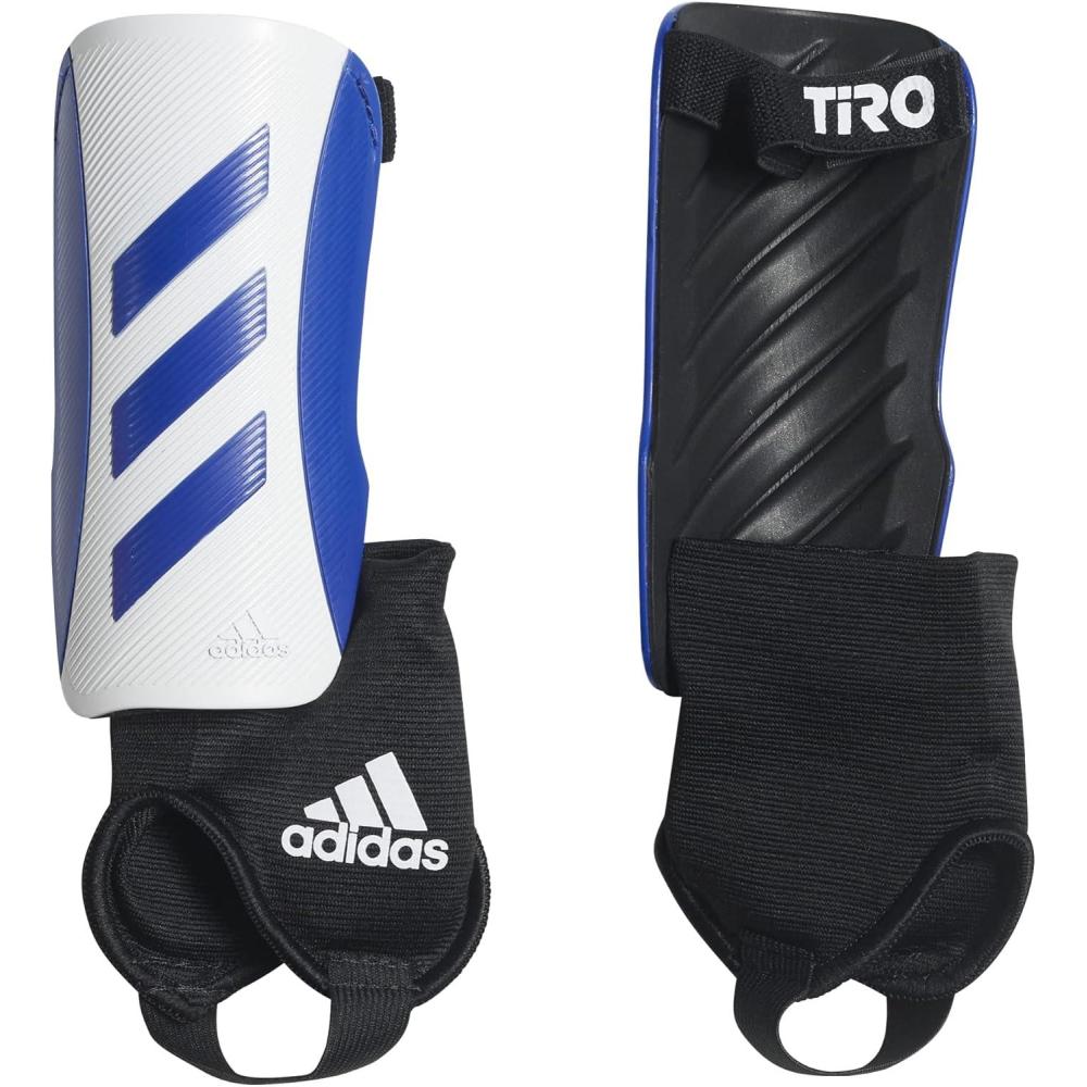 imageadidas UnisexChild Tiro Match Shin GuardsRoyal BlueWhite