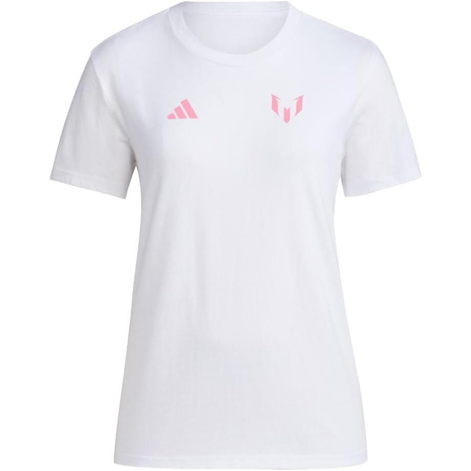 imageadidas Womens Messi Generic Short Sleeve TShirtWhite