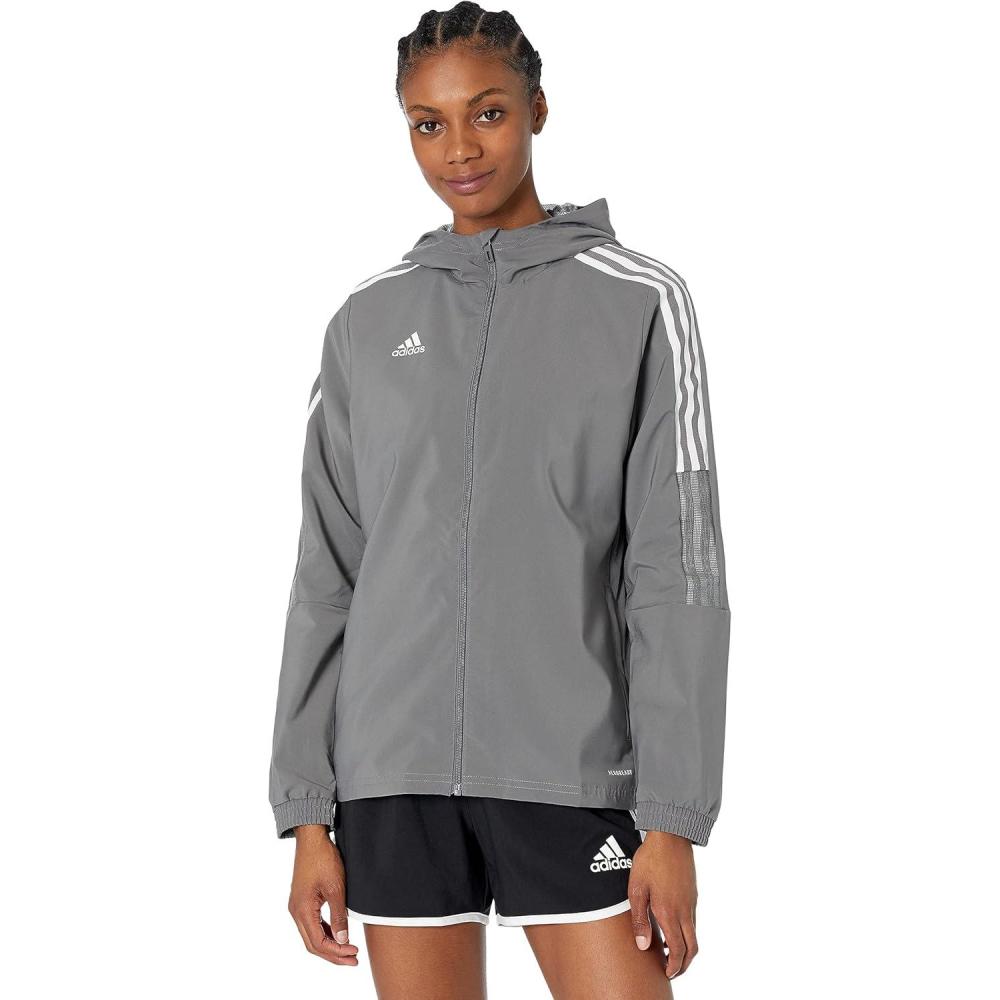 imageadidas Womens Tall Size Tiro 21 WindbreakerTeam Grey Four