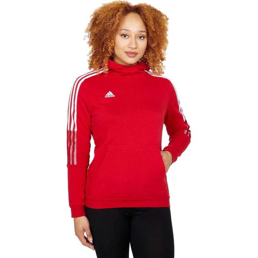 imageadidas womens Tiro 21 Sweat HoodieJacketTeam Power Red