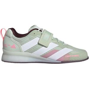 adidas Unisex-Adult Adipower Weightlifting 3 ShoesCross Trainer(Linen Green/Cloud White/Beam Pink)