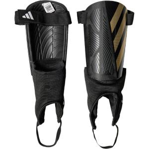 adidas Unisex-Adult Tiro Soft Ground Match Shin Guards(Black/Gold Metallic/White)
