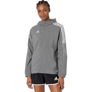 adidas Women’s Tall Size Tiro 21 Windbreaker(Team Grey Four)