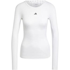 adidas Women’s Techfit Long-Sleeve Training Top(White)