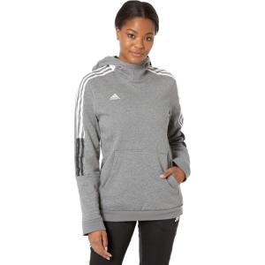 adidas womens Tiro 21 Sweat HoodieJacket(Grey Four Melange)