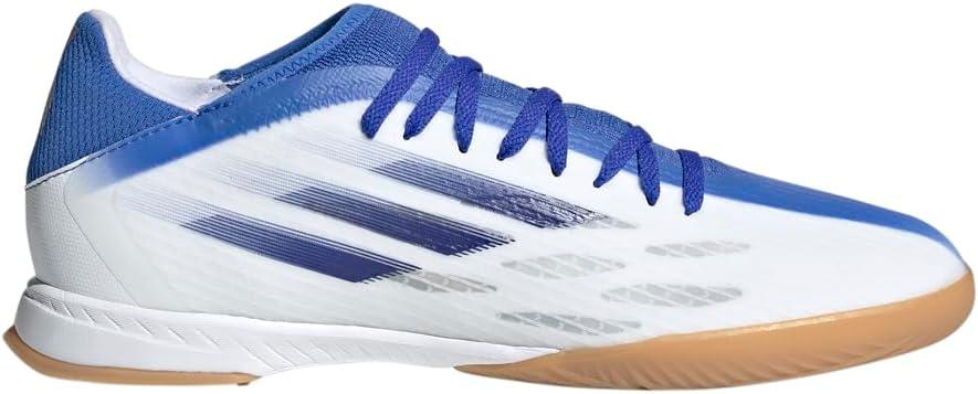 imageadidas Mens X Speedflow3 Indoor Soccer ShoesWhiteLegacy IndigoBlue