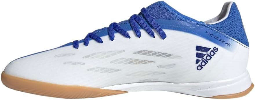 imageadidas Mens X Speedflow3 Indoor Soccer ShoesWhiteLegacy IndigoBlue