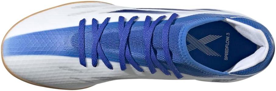 imageadidas Mens X Speedflow3 Indoor Soccer ShoesWhiteLegacy IndigoBlue