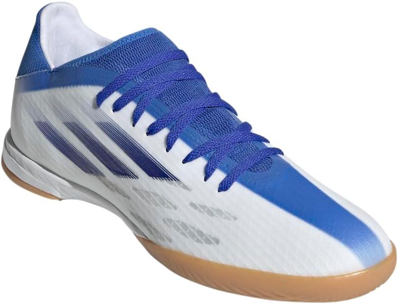 imageadidas Mens X Speedflow3 Indoor Soccer ShoesWhiteLegacy IndigoBlue