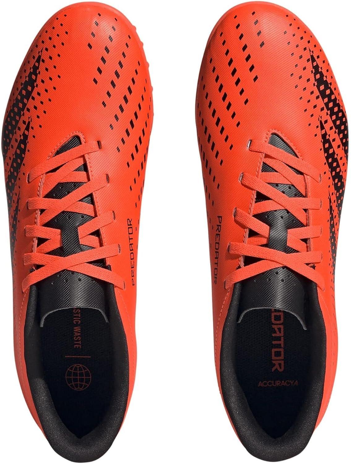imageadidas Unisex Accuracy4 Turf Flexible Ground Soccer ShoeTeam Solar OrangeBlackBlack
