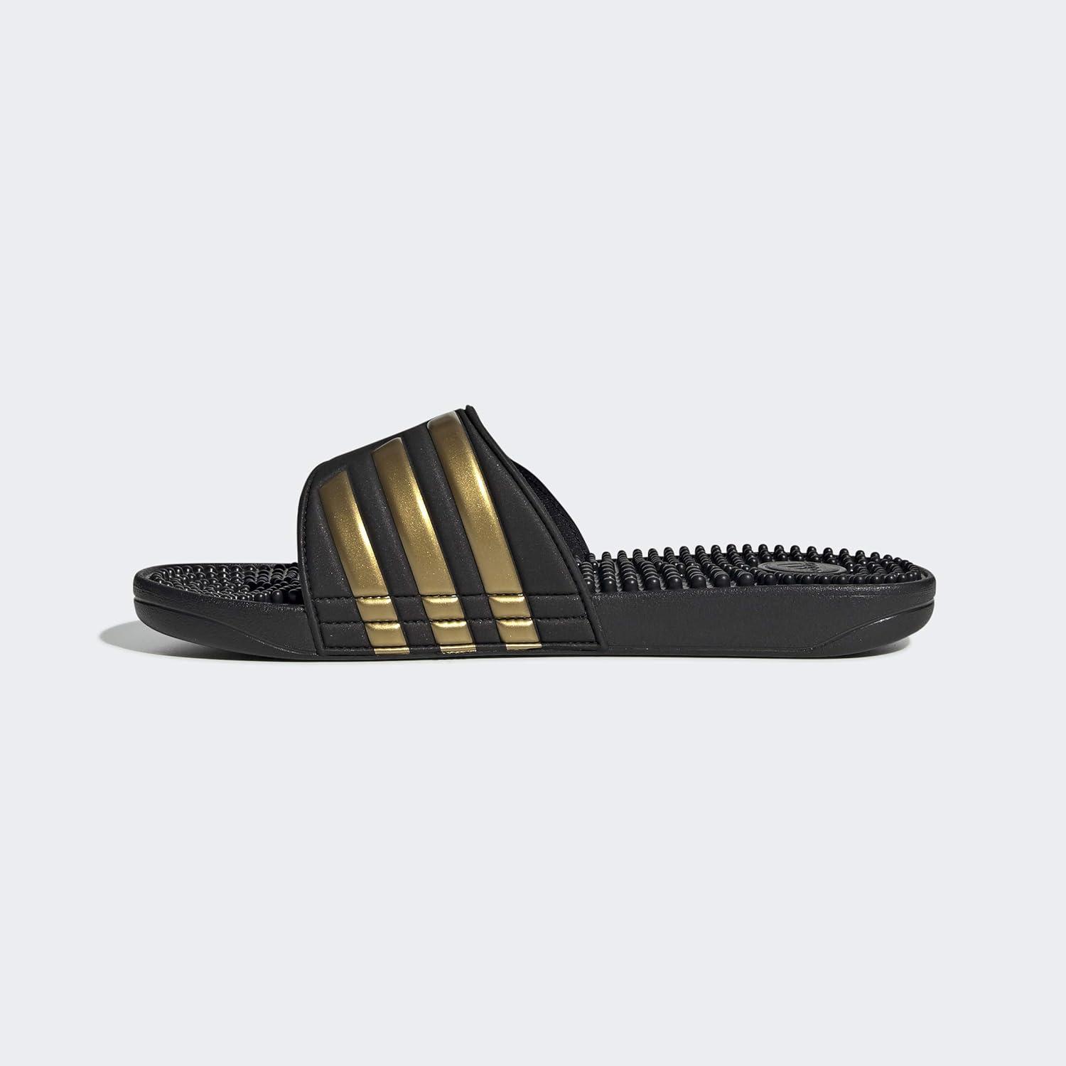 imageadidas Unisex Adult Adissage Slides SandalBlackGold MetallicBlack