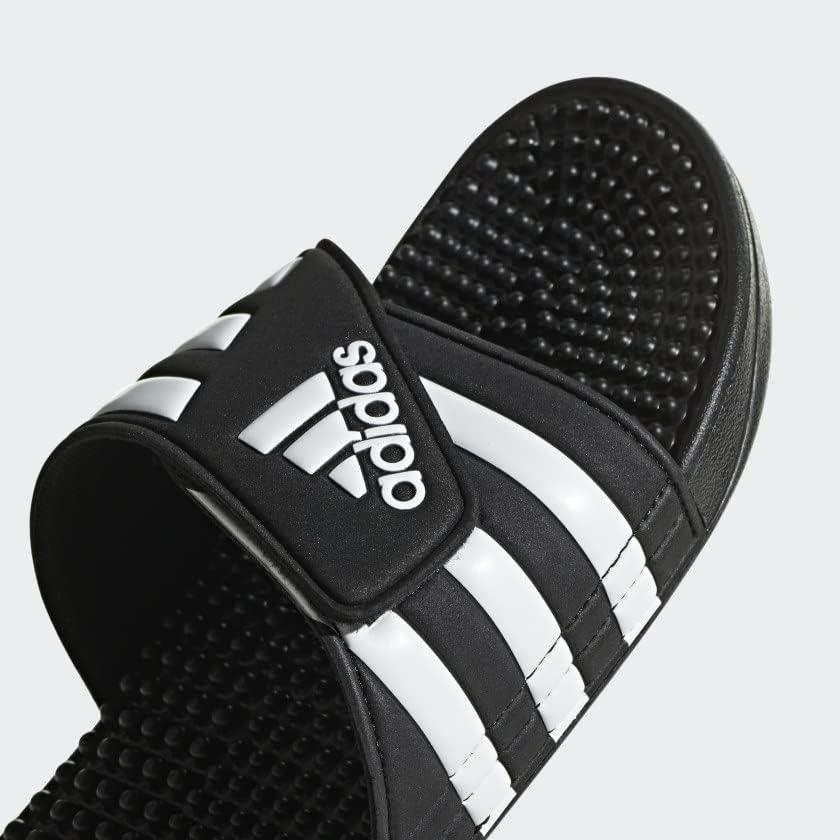 imageadidas Unisex Adult Adissage Slides SandalBlackWhiteBlack