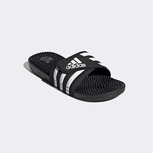 imageadidas Unisex Adult Adissage Slides SandalBlackWhiteBlack