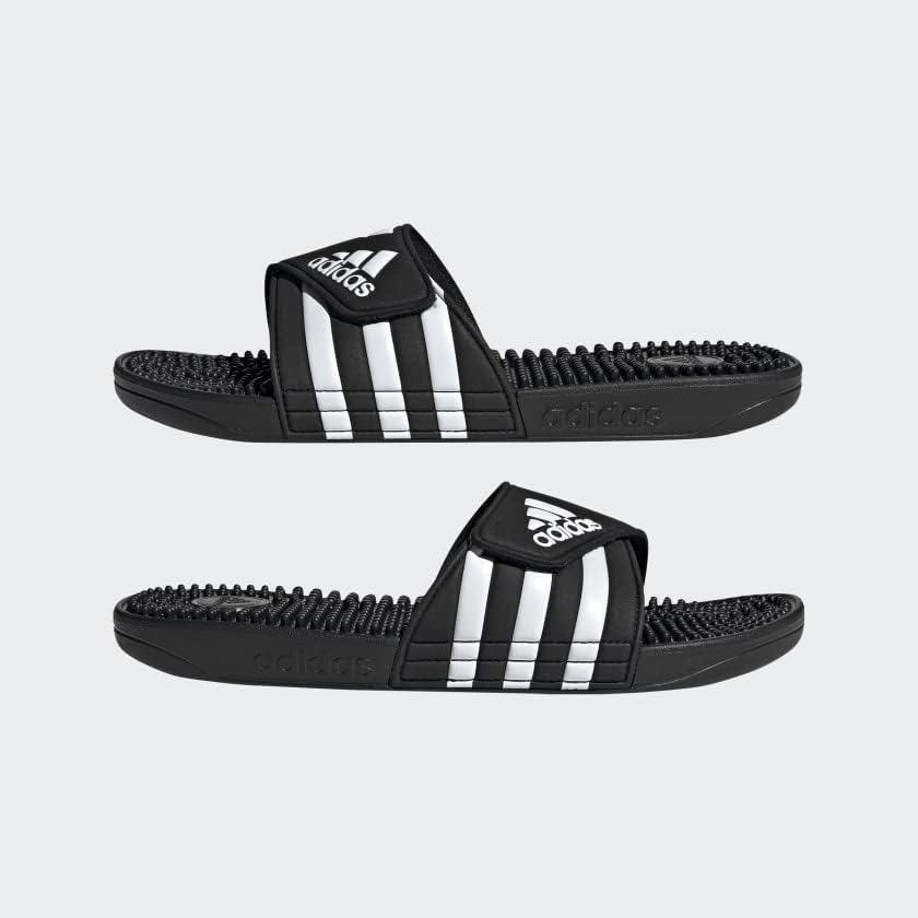 imageadidas Unisex Adult Adissage Slides SandalBlackWhiteBlack
