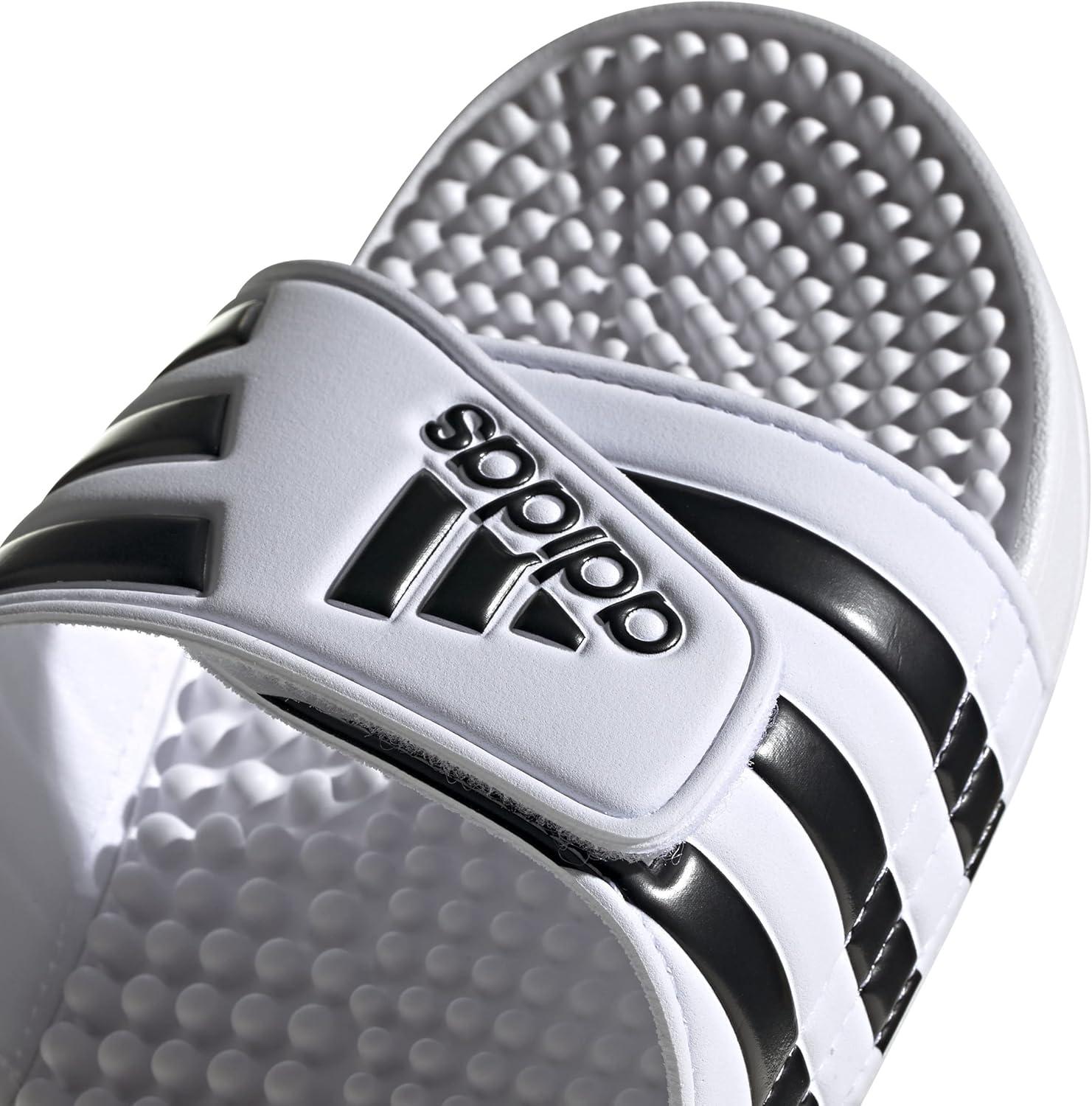 imageadidas Unisex Adult Adissage Slides SandalWhiteCore BlackWhite