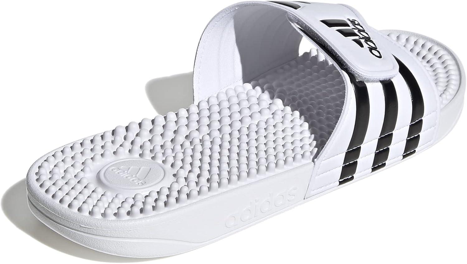 imageadidas Unisex Adult Adissage Slides SandalWhiteCore BlackWhite