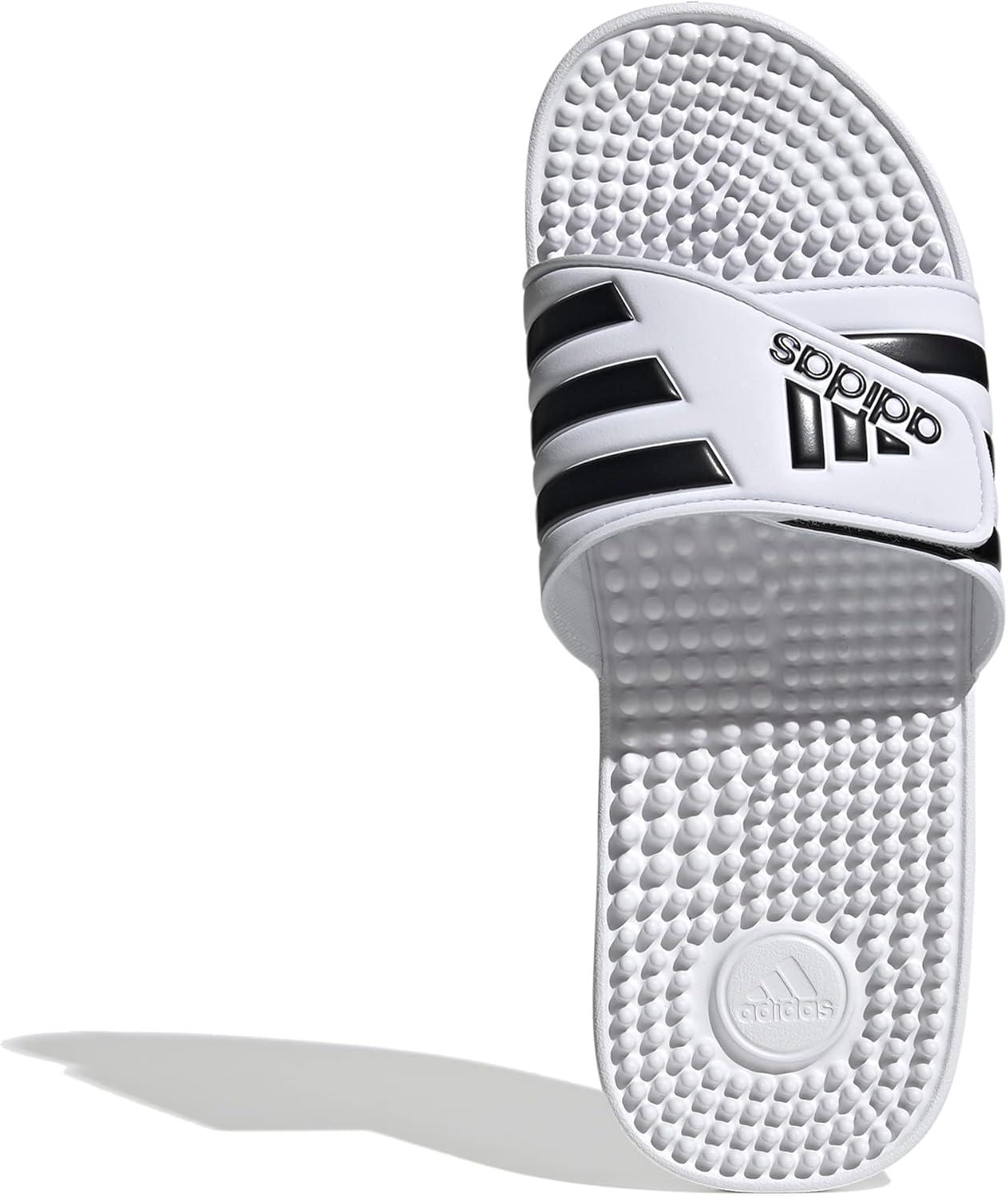 imageadidas Unisex Adult Adissage Slides SandalWhiteCore BlackWhite