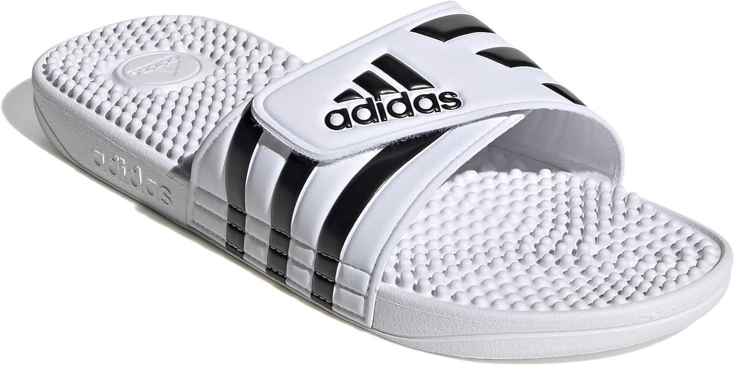 imageadidas Unisex Adult Adissage Slides SandalWhiteCore BlackWhite