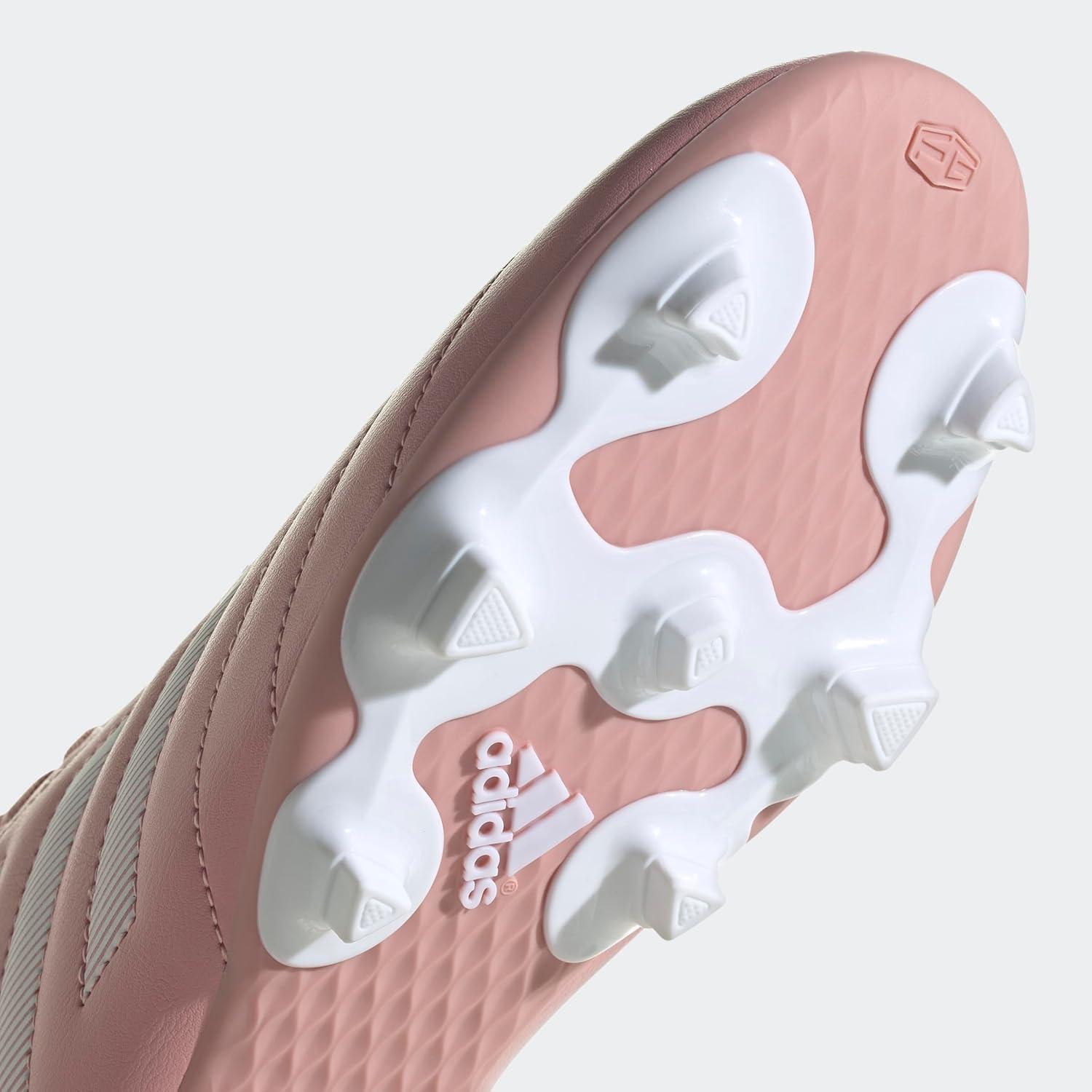 imageadidas Unisex Goletto Firm Ground Soccer ShoesWonder MauveWhiteWhite