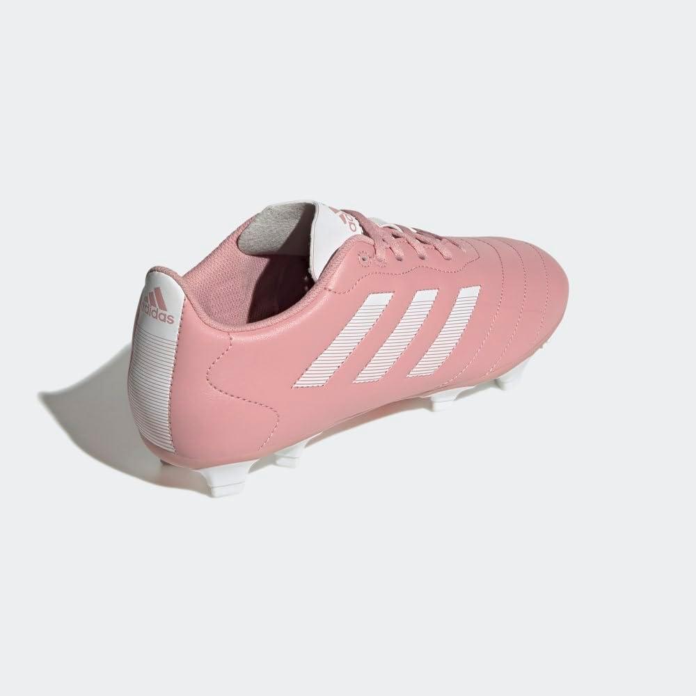 imageadidas Unisex Goletto Firm Ground Soccer ShoesWonder MauveWhiteWhite