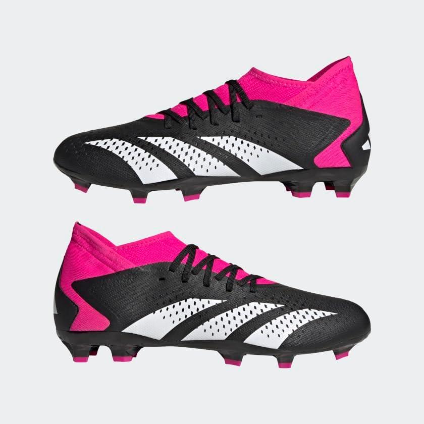 imageadidas UnisexAdult Football Shoes Firm GroundBlackWhiteTeam Shock Pink