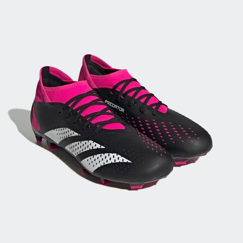 imageadidas UnisexAdult Football Shoes Firm GroundBlackWhiteTeam Shock Pink