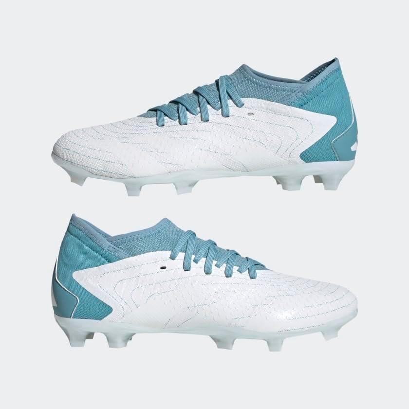 imageadidas UnisexAdult Football Shoes Firm GroundCloud WhiteGrey TwoPreloved Blue