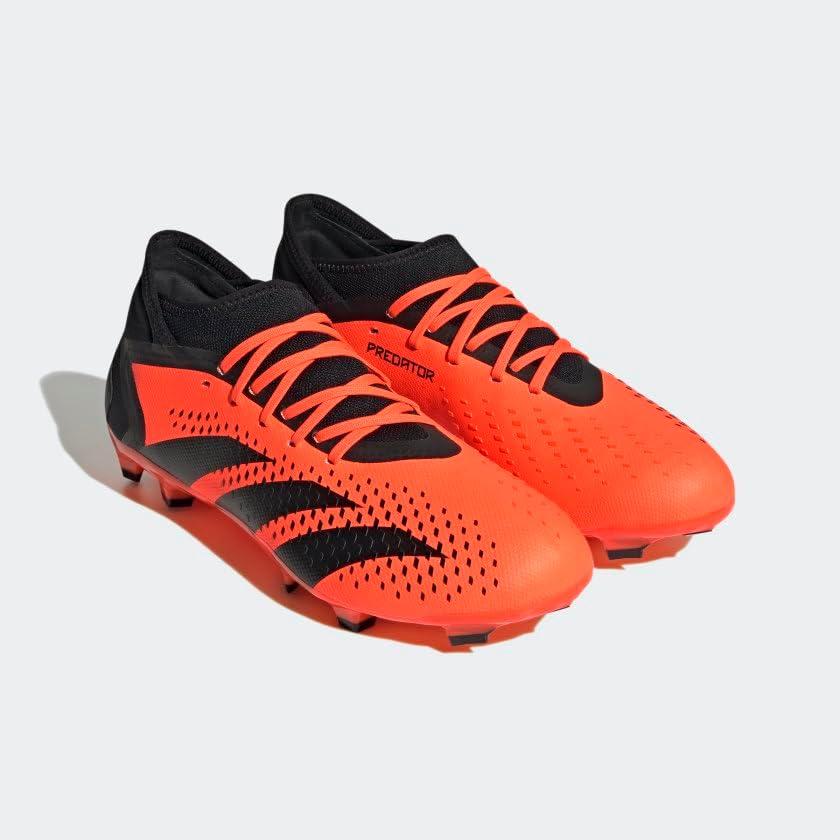 imageadidas UnisexAdult Football Shoes Firm GroundTeam Solar OrangeBlackBlack