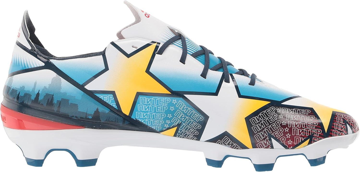 imageadidas UnisexAdult Gamemode Syn Firm Ground Soccer ShoeWhiteSilver MetallicPantone