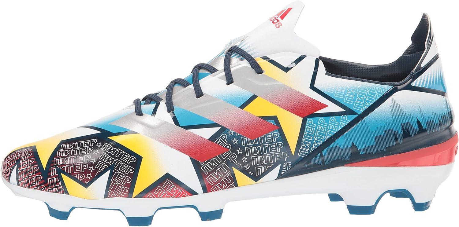 imageadidas UnisexAdult Gamemode Syn Firm Ground Soccer ShoeWhiteSilver MetallicPantone