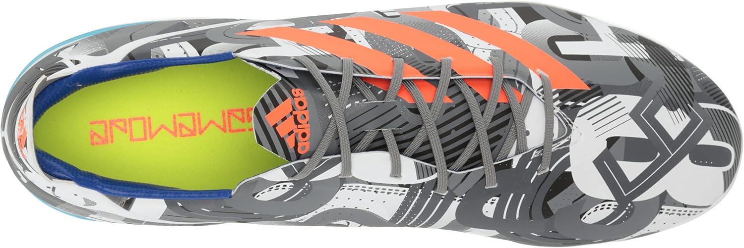 imageadidas UnisexAdult Gamemode Syn Firm Ground Soccer ShoeWhiteSolar RedBright Cyan